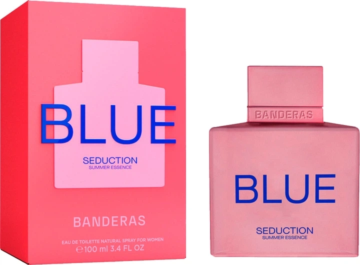 Туалетная вода женская - Antonio Banderas Blue Seduction Summer Essence For Women, 100 мл - фото N1