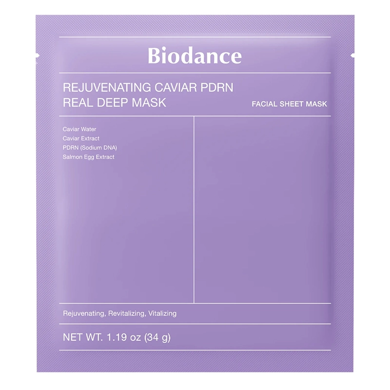 Маска гидрогелевая антивозрастная с PDRN и икрой - BIODANCE Rejuvenating Caviar PDRN Real Deep Mask, 1 шт - фото N1