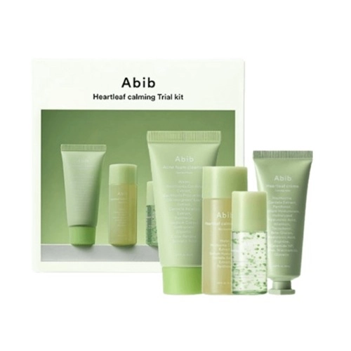 Набір мініатюр - ABIB Heartleaf Calming Trial Kit, (f/foam/30ml + f/cr/20ml + toner/30ml + ser/15ml) - фото N2