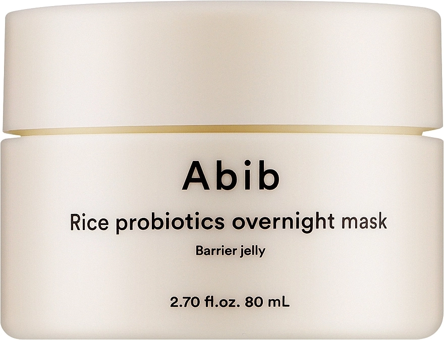 Нічна маска з пробіотиками рису - ABIB Rice Probiotics Overnight Mask Barrier Jelly, 80 мл - фото N2