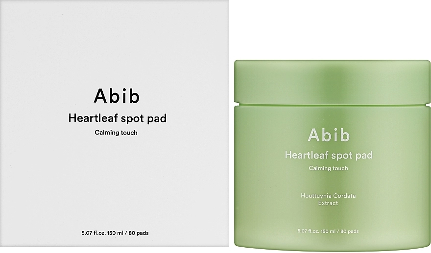 Заспокійливі педи для обличчя - ABIB Heartleaf Spot Pad Calming Touch, 80 шт - фото N2