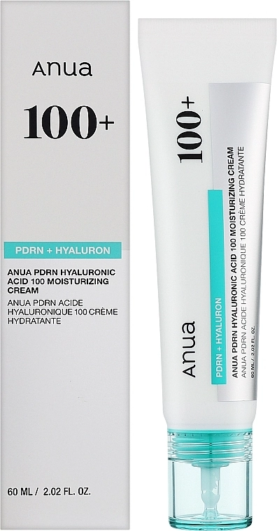 Увлажняющий крем с полинуклеотидами и гиалуроновой кислотой - ANUA PDRN Hyaluronic Acid 100 Moisture Cream, 60 мл - фото N2
