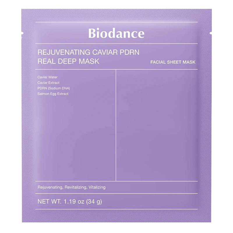Маска гідрогелева антивікова з PDRN та ікрою - BIODANCE Rejuvenating Caviar PDRN Real Deep Mask, *PACK* 4 шт - фото N3