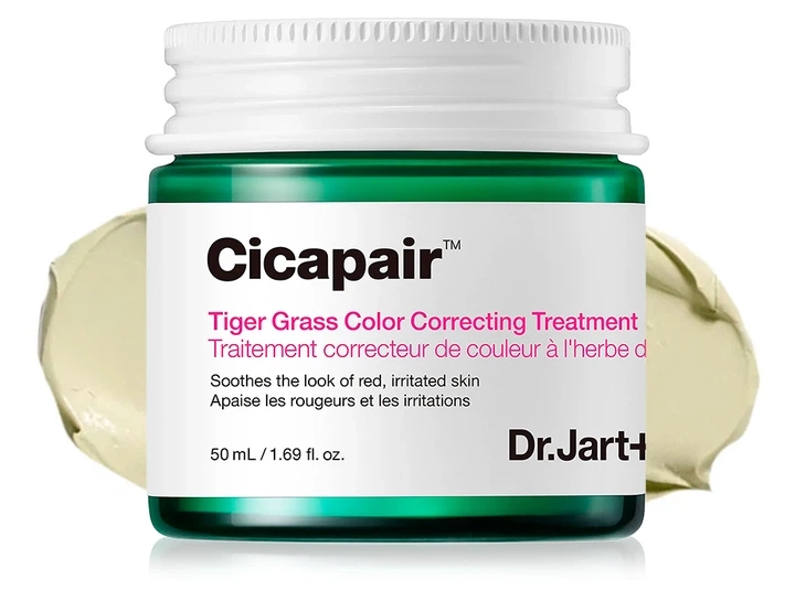 Заспокійливий та корегуючий крем під макіяж - Dr. Jart Cicapair Tiger Grass Color Correcting Treatment, 50 мл - фото N1