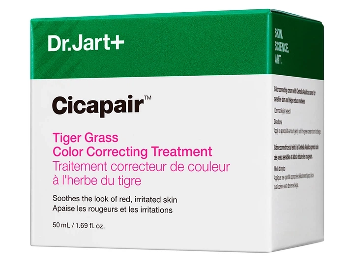 Заспокійливий та корегуючий крем під макіяж - Dr. Jart Cicapair Tiger Grass Color Correcting Treatment, 50 мл - фото N2