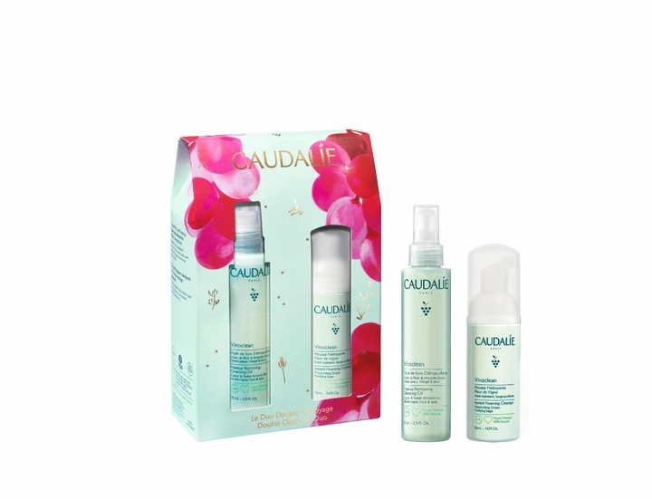 Набір очищуючих засобів для обличчя - Caudalie Vinoclean Duo Caudalie 2025, (f/oil/75ml + mousse/50ml) - фото N2