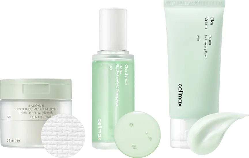 Вся серія продуктів з центеллою Celimax Cica