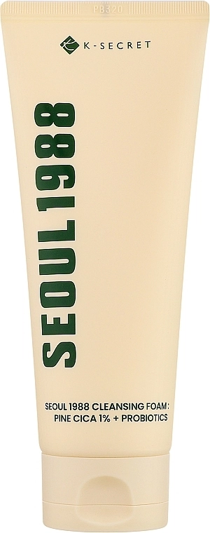 Очищаюча пінка для обличчя - K-Secret Seoul 1988 Cleansing Foam Pine Cica 1% + Probiotics, 150 мл - фото N1