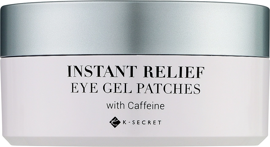 Патчи против отеков с кофеином - K-Secret Instant Relief Eye Gel Patches With Caffiene, 60 шт - фото N1