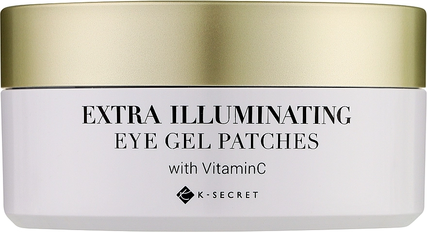 Патчи против темных кругов под глазамис витамином С - K-Secret Extra Iluminating Eye Gel Patches With Vitamin C, 60 шт - фото N1