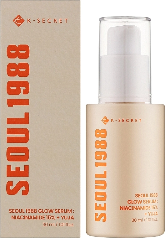 Осветляющая сыворотка с ниацинамидом и юдзу - K-Secret Seoul 1988 Glow Serum Niacinamide 15% + Yuja, 30 мл - фото N2