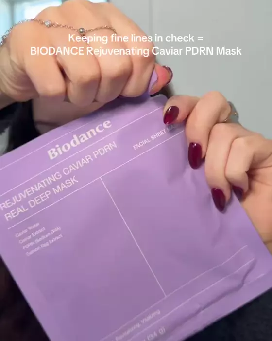 Гидрогелевая маска BIODANCE Rejuvenating Caviar PDRN Real Deep Mask