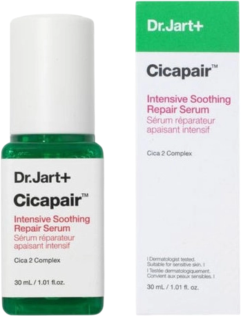 Интенсивная успокаивающая и восстановительная сыворотка - Dr. Jart Cicapair Intensive Soothing Repair Serum, 30 мл - фото N2