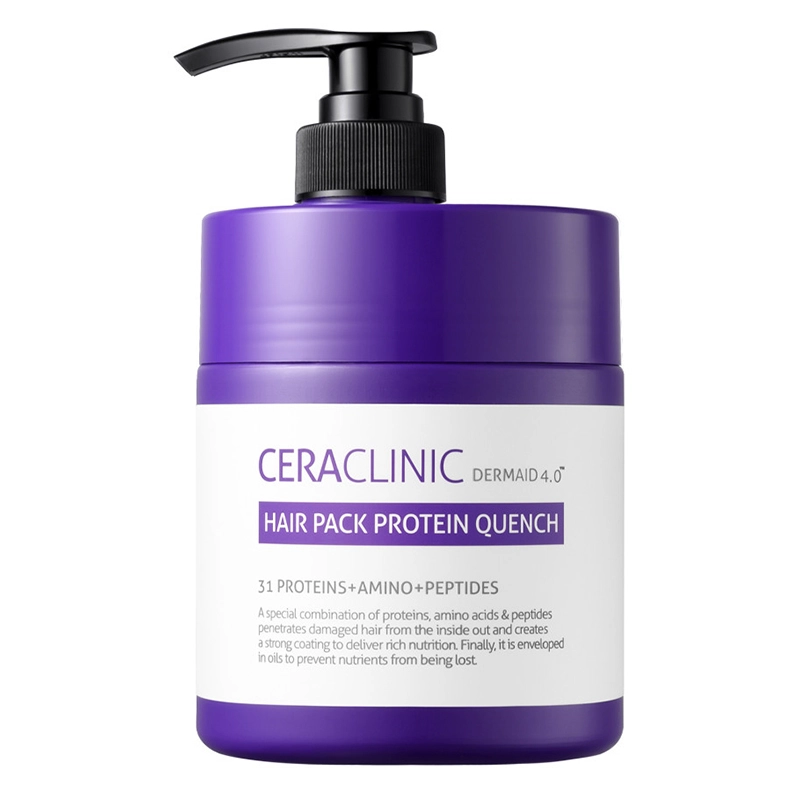 Маска для волосся відновлююча - Ceraclinic Dermaid 4.0 Hair Pack Protein Quench, 600 мл - фото N1