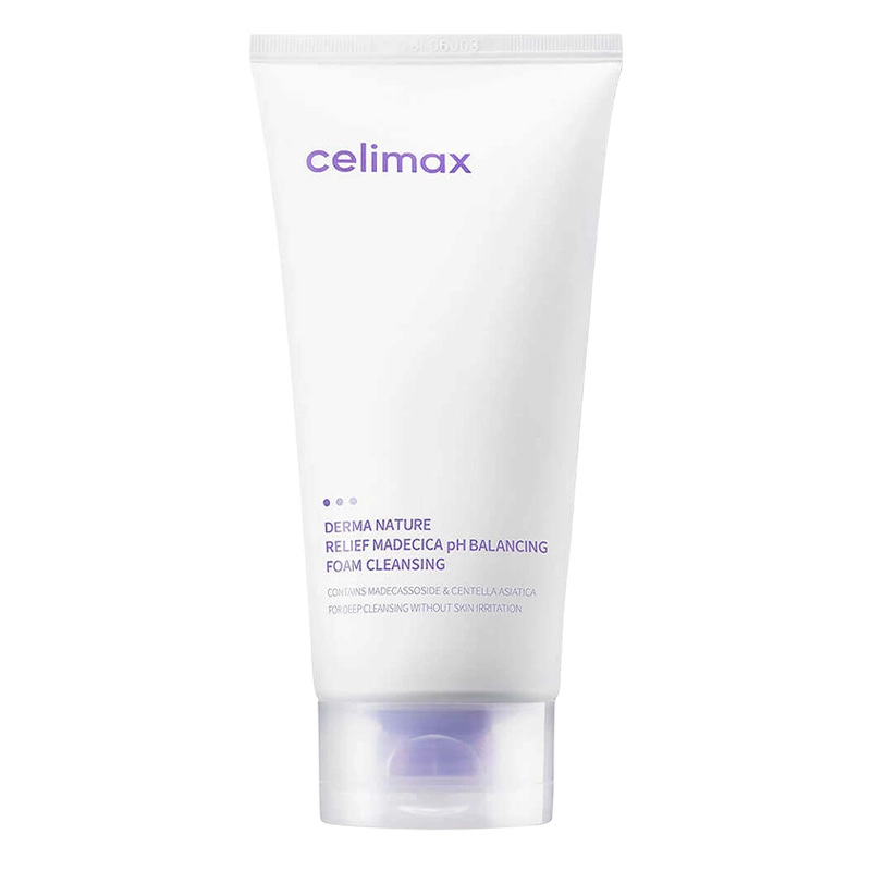Ніжна балансуюча пінка для вмивання - Celimax Relief Madecica pH Balancing Foam, 150 мл - фото N1