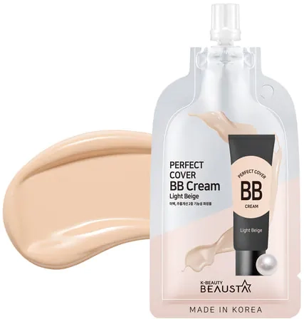 ВВ-крем для обличчя - BEAUSTA Perfect Natural BB Cream, 21 - Light Beige, 10 мл - фото N3