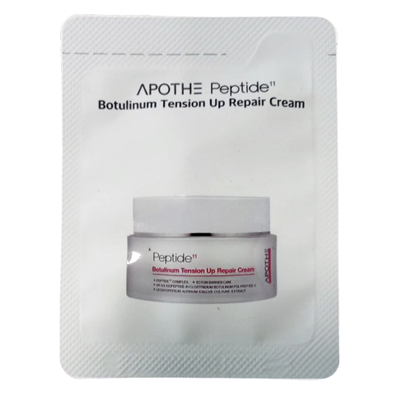 Пептидний крем для обличчя з ефектом ботоксу - APOTHE Peptide 11 Botulinum Tension Up Repair Cream Sample Pouch, 2 мл ПРОБНИК - фото N1