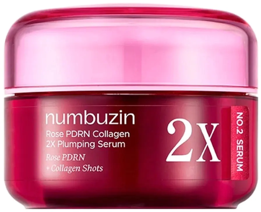 Концентрована сироватка для пружності шкіри - NUMBUZIN No.2 Rose PDRN Collagen 2X Plumping Serum, 30 мл - фото N1