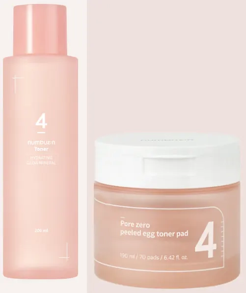 Тонер и тонер-педы для лица NUMBUZIN No.4