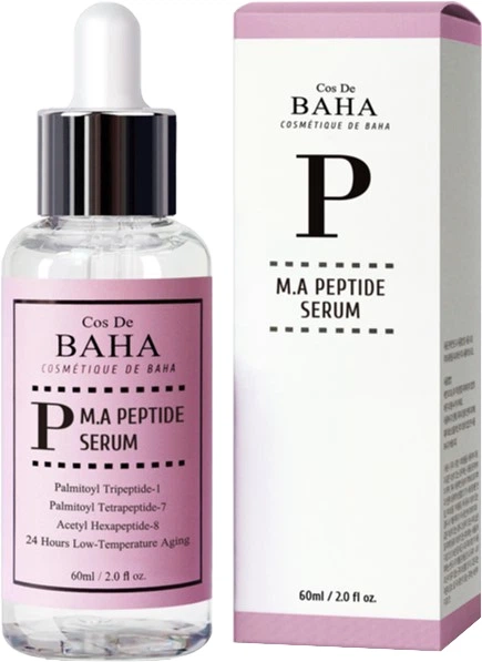 Пептидная сыворотка от морщин с матриксилом и аргирелином - Cos De Baha P M.A Peptide Serum, 60 мл - фото N2