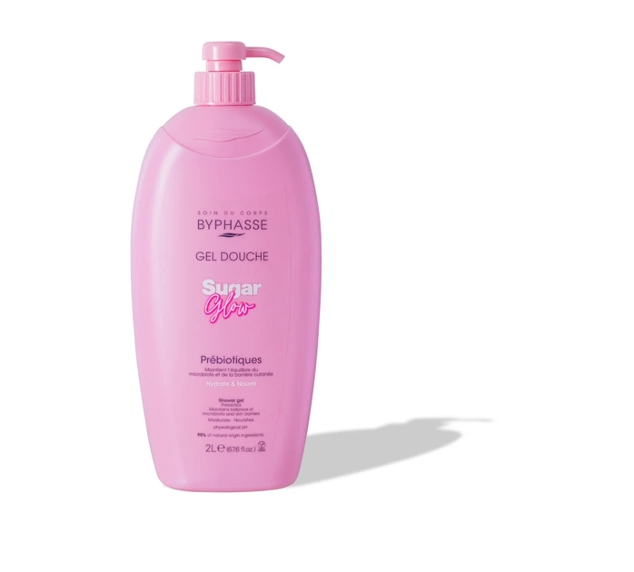 Гель для душа "Сахарное сияние" - Byphasse Caresse Shower Cream Sugar Glow, 2000 мл - фото N1