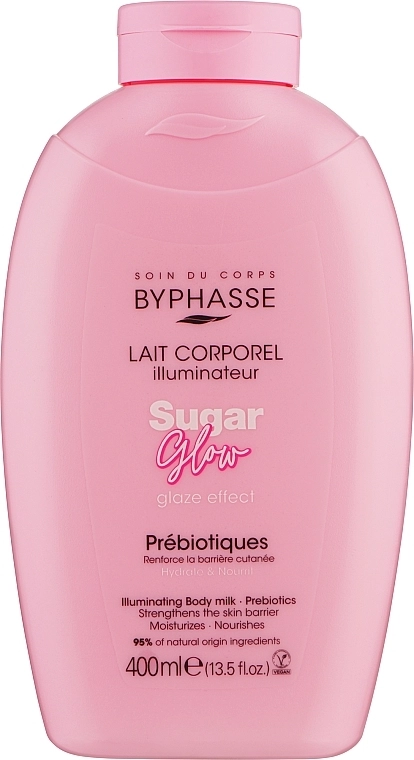 Молочко для тіла "Цукрове сяйво" - Byphasse Lait Corporel Sugar Glow, 400 мл - фото N1