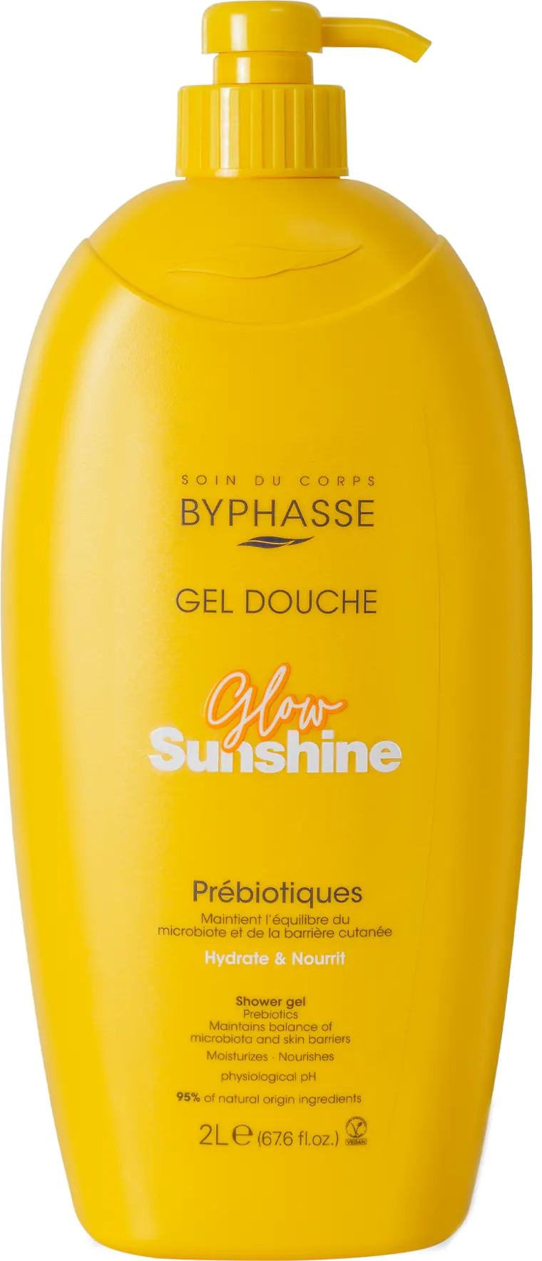 Гель для душу "Сияние солнца" - Byphasse Glow Sunshine Shower Gel, 2000 мл - фото N1