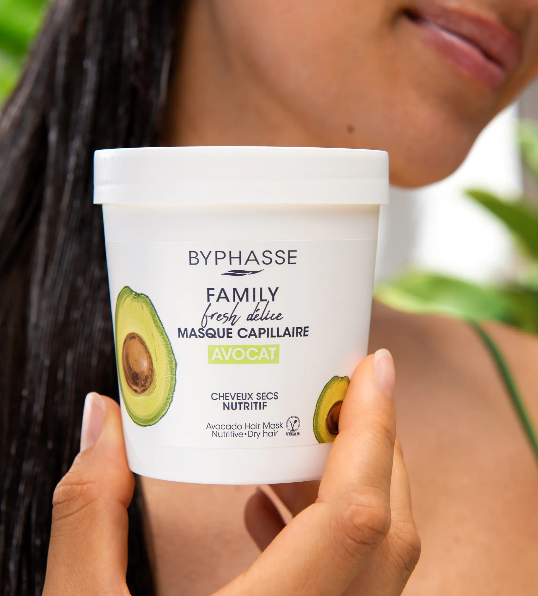 Питательная маска для сухих волос с авокадо - Byphasse Family Fresh Delice Avocado Hair Mask, 250 мл - фото N3