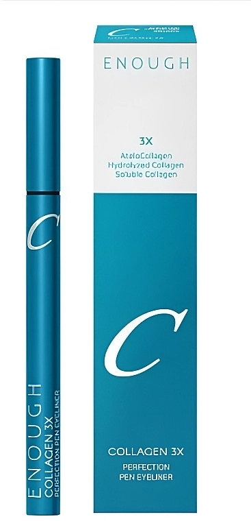 Підводка для очей з колагеном - Enough Collagen 3X Perfection Pen Eyeliner, 01 Black, 0.6 г - фото N2