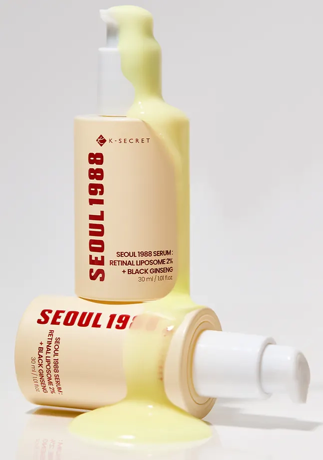 Антивікова сироватка з ретиналем - K-Secret Seoul 1988 Serum Retinal Liposome 2% + Black Ginseng, 30 мл - фото N3
