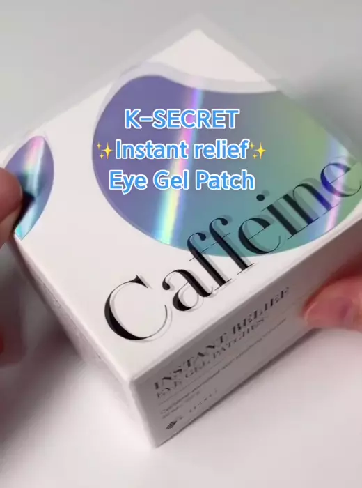 Патчи от отеков с кофеином K-Secret Instant Relief Eye Gel Patches With Caffiene