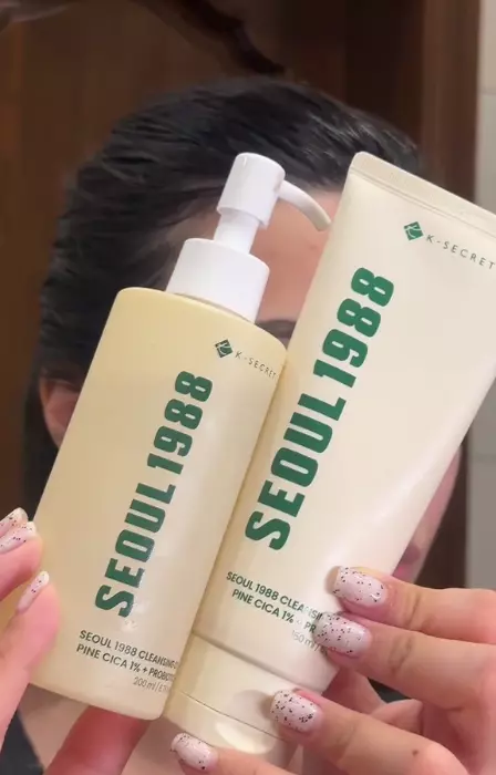 Гидрофильное масло и пенка для умывания K-Secret Seoul 1988 Pine Cica 1% + Probiotics