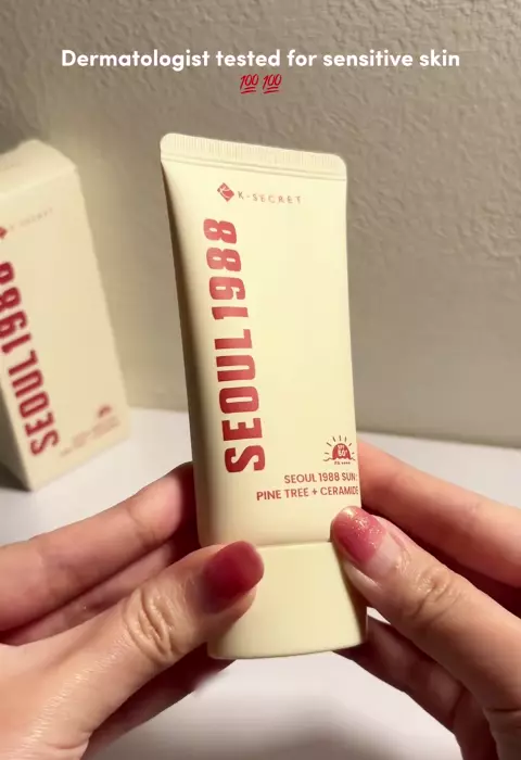 Солнцезащитный крем K-Secret Seoul 1988 Sun: Pine Tree + Ceramide SPF50 PA++++