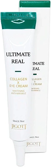 Крем для повік з колагеном - Jigott Ultimate Real Collagen Eye Cream, 50 мл, БЕЗ АБО ПРИМ'ЯТЕ ПАКУВАННЯ - фото N1