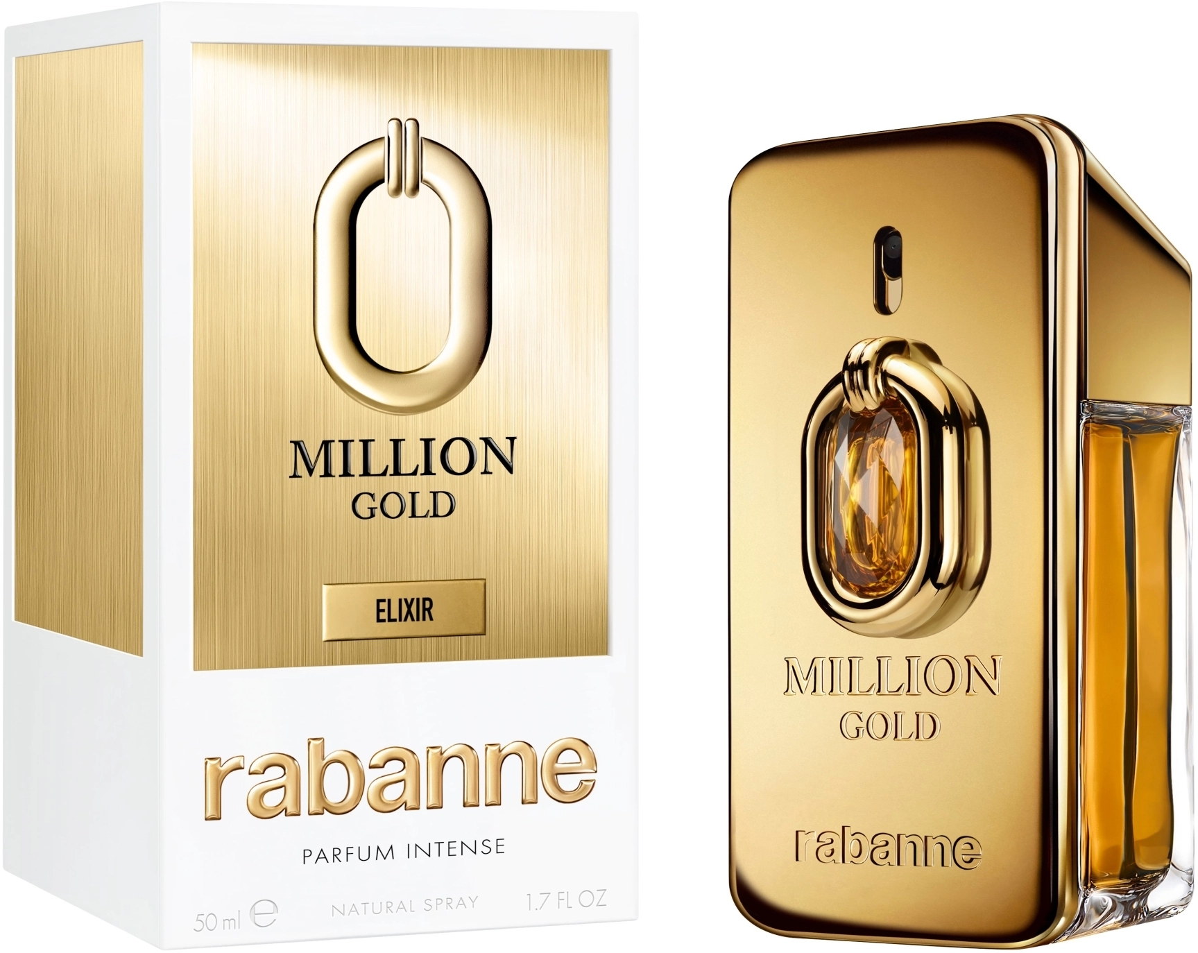 Парфуми для чоловіків - Paco Rabanne Million Gold Elixir Intense, 50 мл - фото N1
