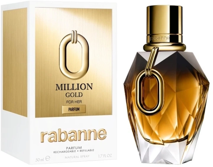 Парфуми для жінок - Paco Rabanne Million Gold For Her Parfum, 50 мл - фото N1