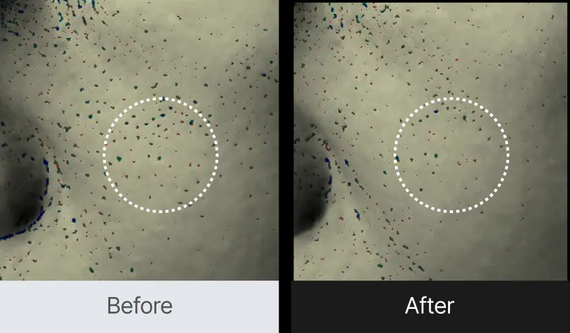 Звуження пор після крему Celimax Oil Control Moisturizing Cream