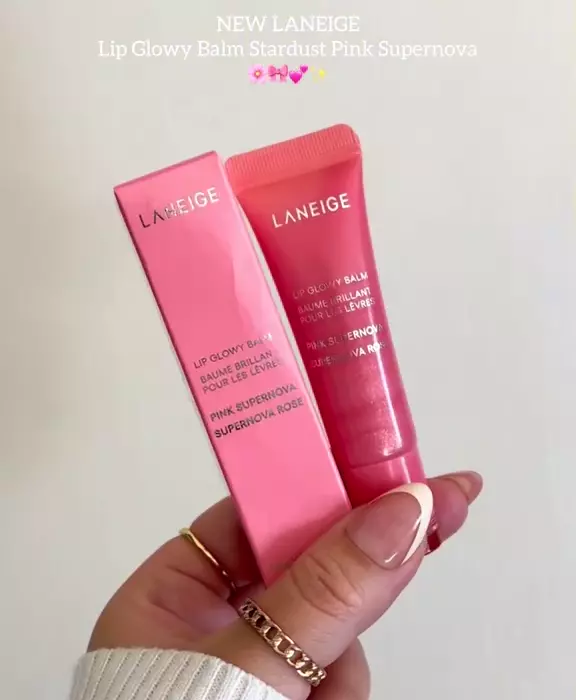 Бальзам для губ із шиммером Laneige Lip Glowy Balm Pink Supernova