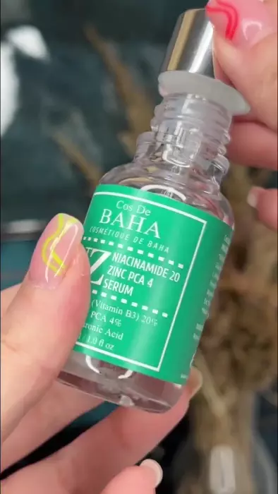 Сироватка для жирної та проблемної шкіри з ніацинамідом 20% та цинком 4% - Cos De Baha Niacinamide 20% Zinc 4% Serum, 1,5 мл, ПРОБНИК - фото N4