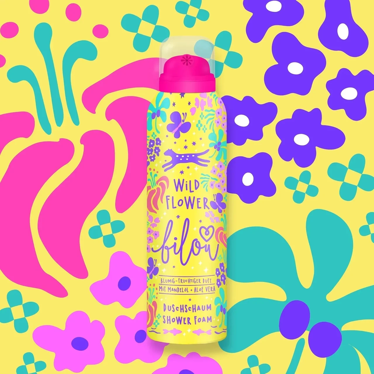 Пінка для душу "Дика квітка" - Bilou Wild Flower, 200 мл - фото N2