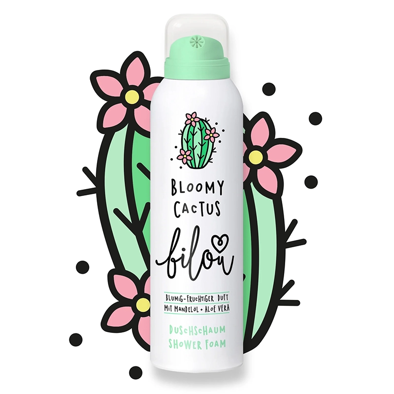 Пенка для душа "Цветущий кактус" - Bilou Bloomy Cactus, 200 мл - фото N1