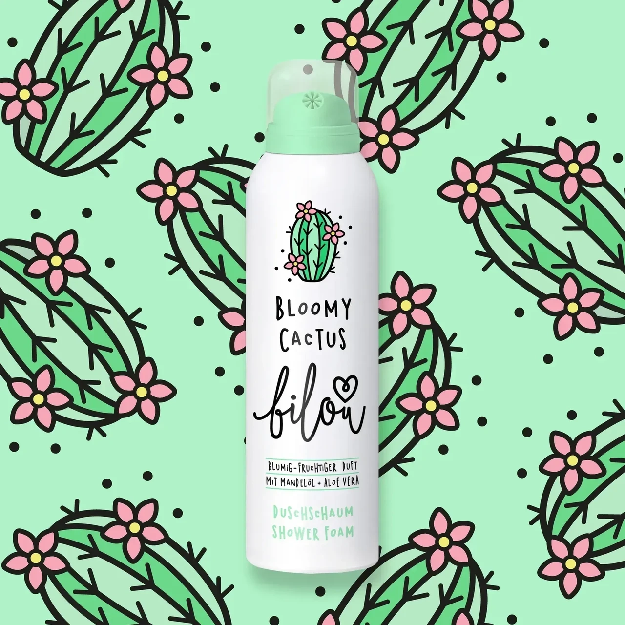 Пенка для душа "Цветущий кактус" - Bilou Bloomy Cactus, 200 мл - фото N2