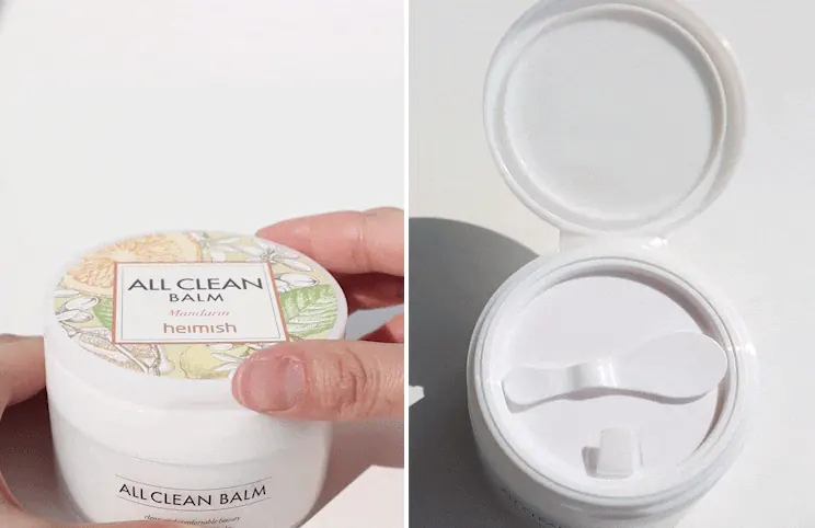 Фіксування кришки бальзму Heimish All Clean Balm Mandarin