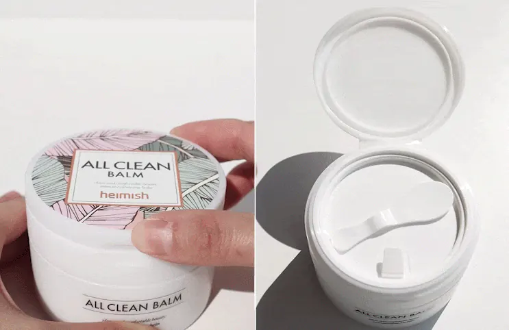 \Фиксирование крышки бальзама Heimish All Clean Balm