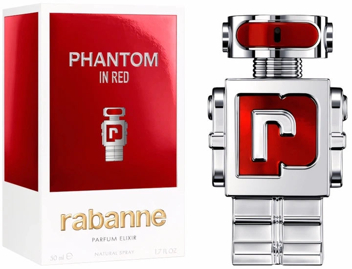 Парфюмированная вода мужская - Paco Rabanne Phantom In Red Elixir, 50 мл - фото N1