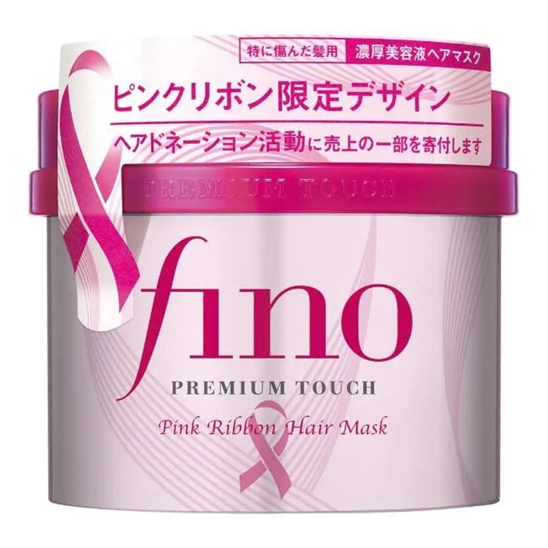 Маска для волос восстанавливающая Пинк Рибон - FINO SHISEIDO Premium Touch Pink Ribbon Hair Mask, 230 г - фото N1