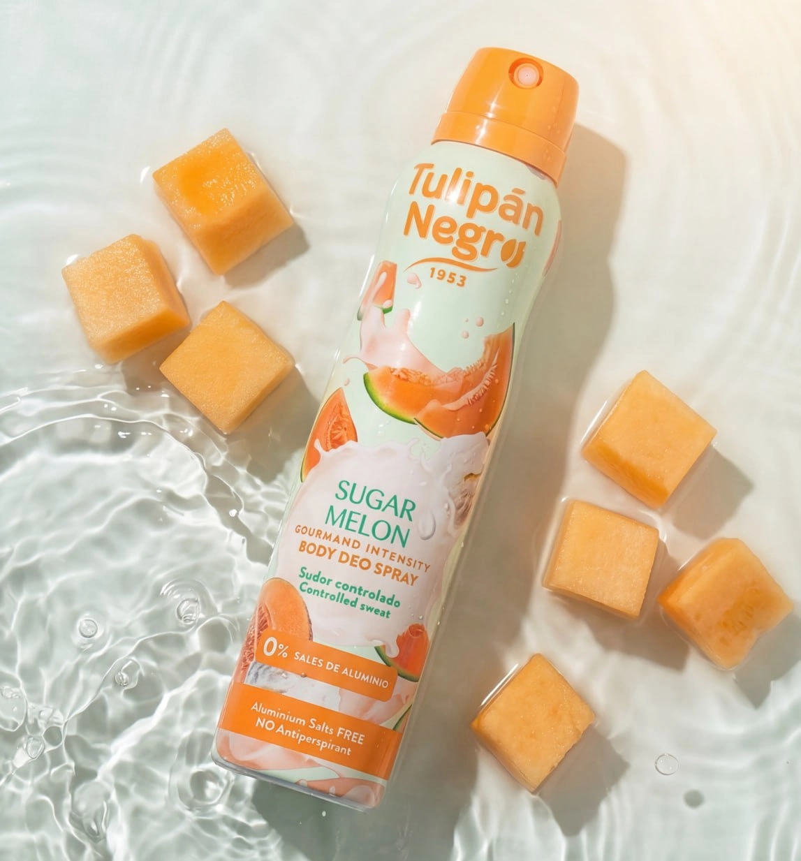 Дезодорант спрей "Сахарная дыня" - Tulipan Negro Body Deo Spray SUGAR MELON, 200 мл - фото N2