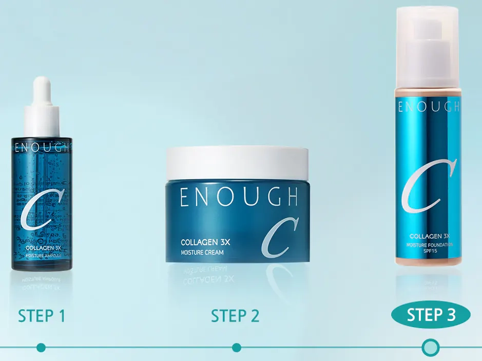 Использовать вместе Enough Collagen 3х Moisture