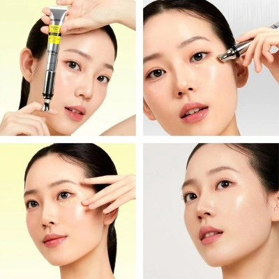 Крем для шкіри навколо очей з ретиналем омолоджуючий з вібро-наконечником - Medi peel Retinal NMN Bounce Shot Eye Cream, 15 мл - фото N5