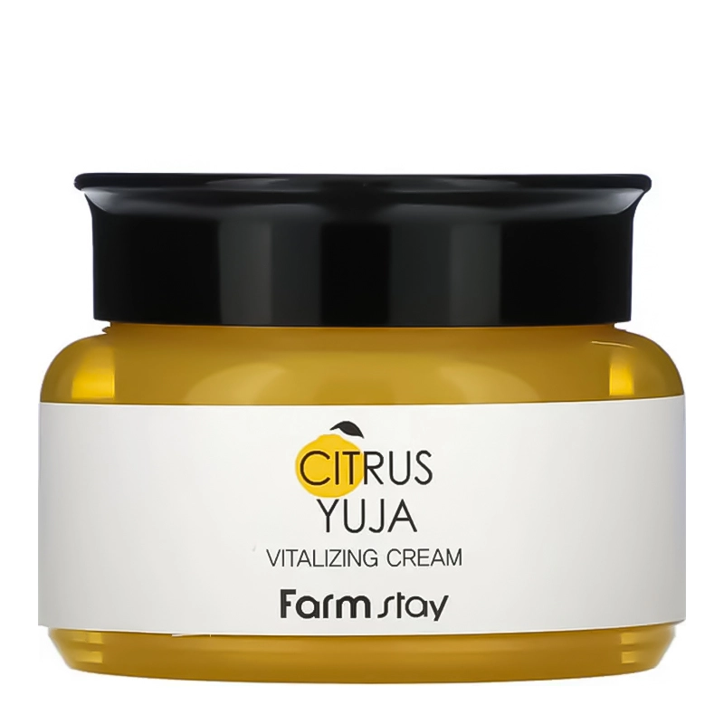 Крем для лица с экстрактом юдзу - FarmStay Citrus Yuja Vitalizing Cream, 100 мл - фото N1